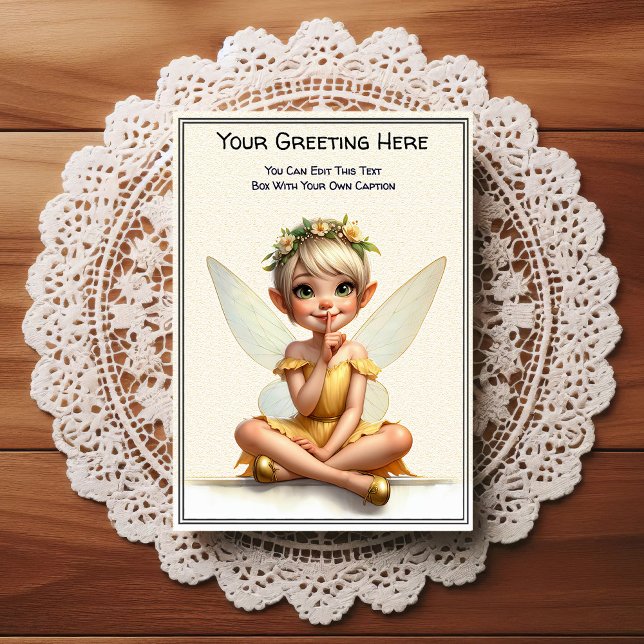 Postal Whimsical Everyday Sentiment Storybook Fairy (Subido por el creador)