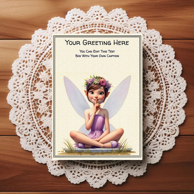 Postal Whimsical Everyday Sentiment Storybook Fairy (Subido por el creador)