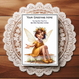 Postal Whimsical Everyday Sentiment Storybook Fairy