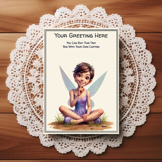 Postal Whimsical Everyday Sentiment Storybook Fairy (Subido por el creador)