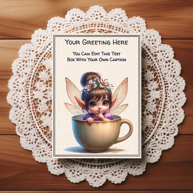 Postal Whimsical Everyday Sentiment Storybook Fairy (Subido por el creador)