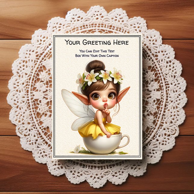 Postal Whimsical Everyday Sentiment Storybook Fairy (Subido por el creador)