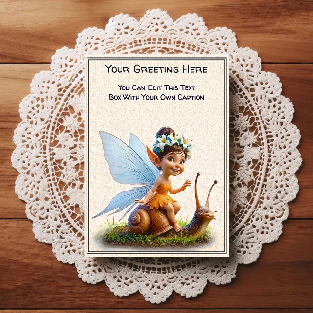 Postal Whimsical Everyday Sentiment Storybook Fairy (Subido por el creador)