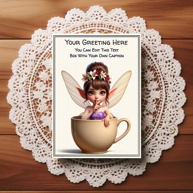 Postal Whimsical Everyday Sentiment Storybook Fairy (Subido por el creador)