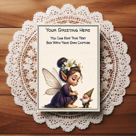 Postal Whimsical Everyday Sentiment Storybook Fairy