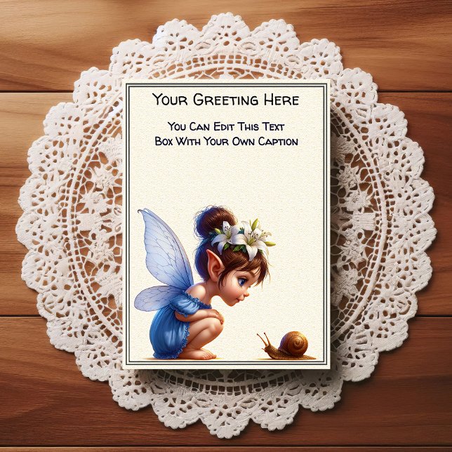 Postal Whimsical Everyday Sentiment Storybook Fairy (Subido por el creador)