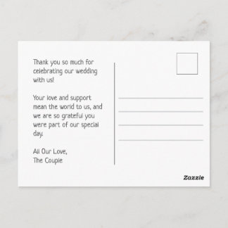 Postal Whimsical Floral Watercolor Wedding