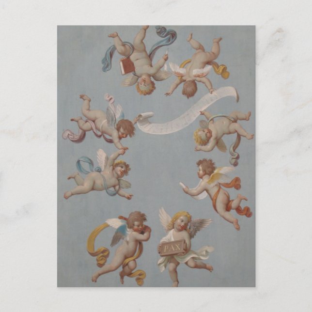 Postal Whimsical Renaissance Cherubs (Anverso)