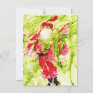 Postal Whimsical Santa Postcard