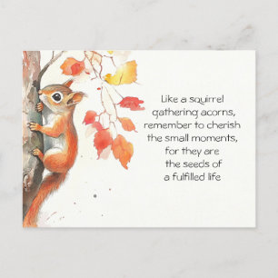 Postal Whimsical Squirrel