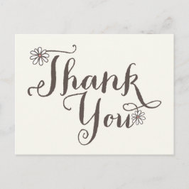 Postal Whimsical Sweet Daisies Chica Cumpleaños Gracias