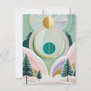 Postal Whimsical Winter Dreamscape