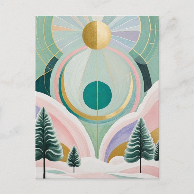 Postal Whimsical Winter Dreamscape (Anverso)