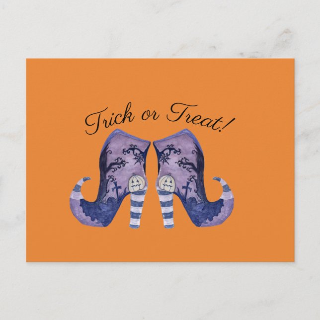 Postal Whimsical Witch Bots (Anverso)