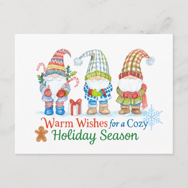 Postal Whimsicale wishes for  cozy holiday season (Anverso)
