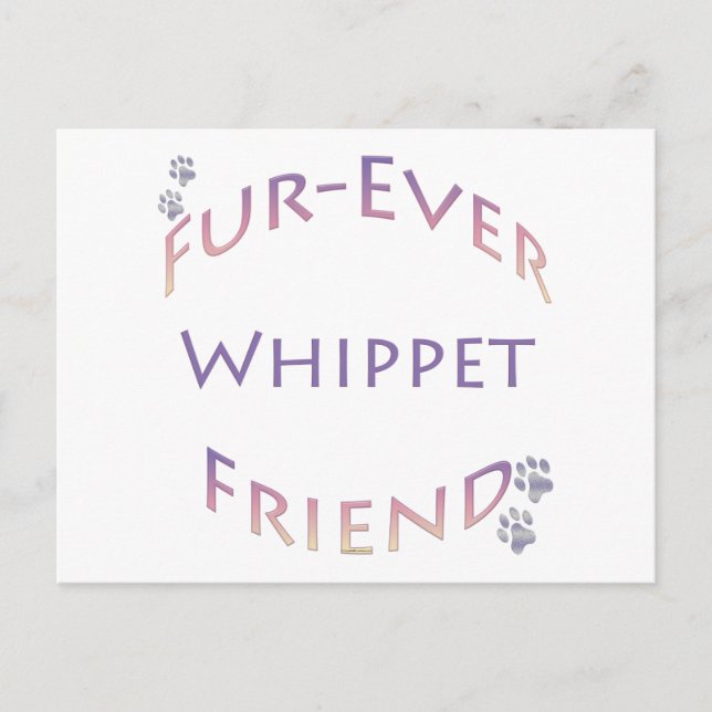Postal Whippet Furever Friend (Anverso)