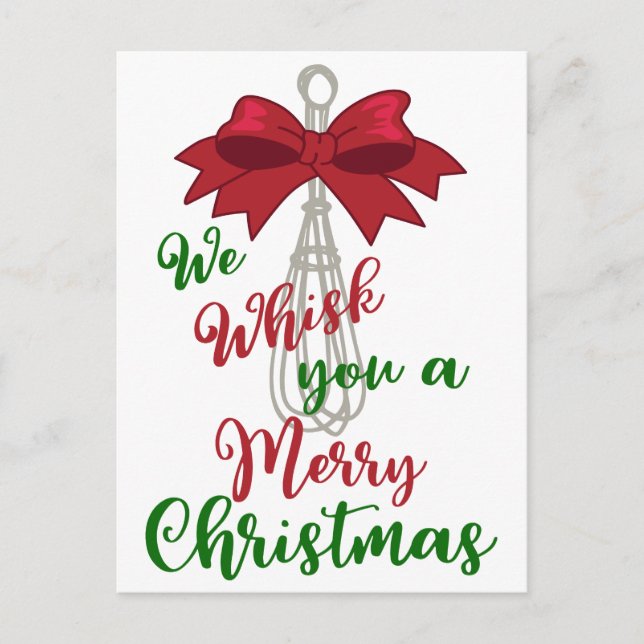 Postal Whisk You Merry Christmas (Anverso)
