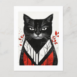 Postal Whiskers de otoño: colección de gatos