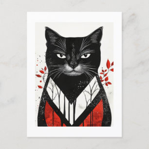 Postal Whiskers de otoño: colección de gatos