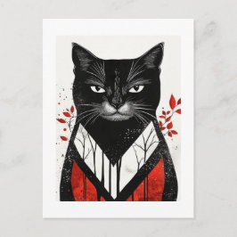 Postal Whiskers de otoño: colección de gatos