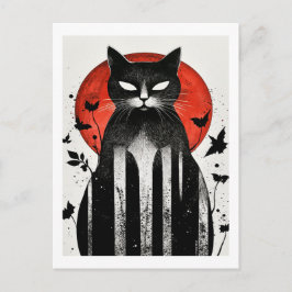 Postal Whiskers de otoño: Colección de gatos de Halloween