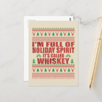 Whiskey es mi chisme de navidades divertidos y feo