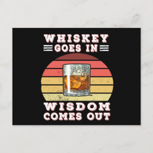 Postal Whiskey sale con sabiduría