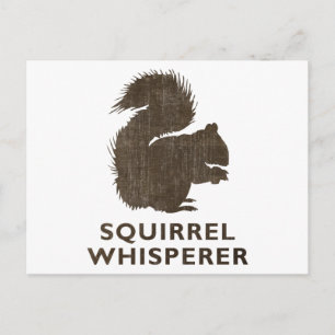 Postal Whisperer de ardilla de época