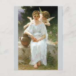 Postal Whisperings del amor por Bouguereau