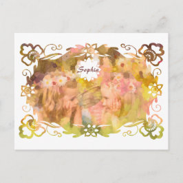 Postal Whispers of Magic: Two Fairy Friends in a Garden