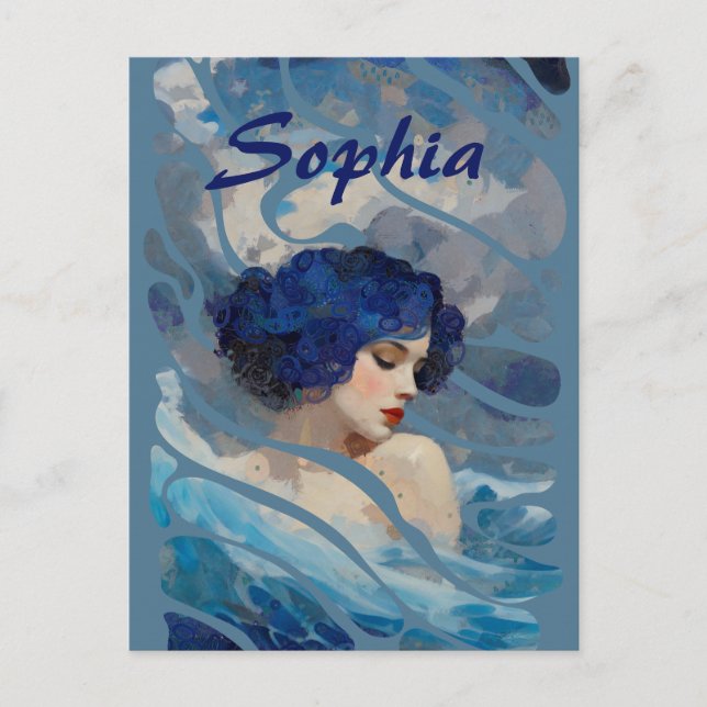 Postal Whispers of the Ocean Goddess (Anverso)