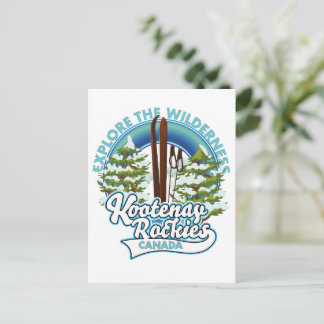 Postal Whistler Canadá,explora la naturaleza, logotipo de