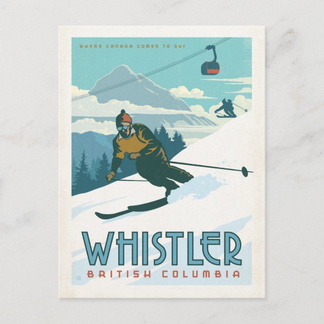 Postal Whistler, Columbia Británica (Anverso)