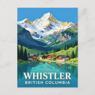 Postal Whistler Columbia Británica Viaje Montaña Alpina 