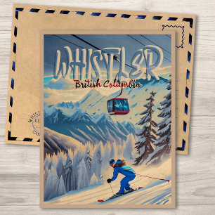 Postal Whistler Vancouver British Columbia Ski Canadá