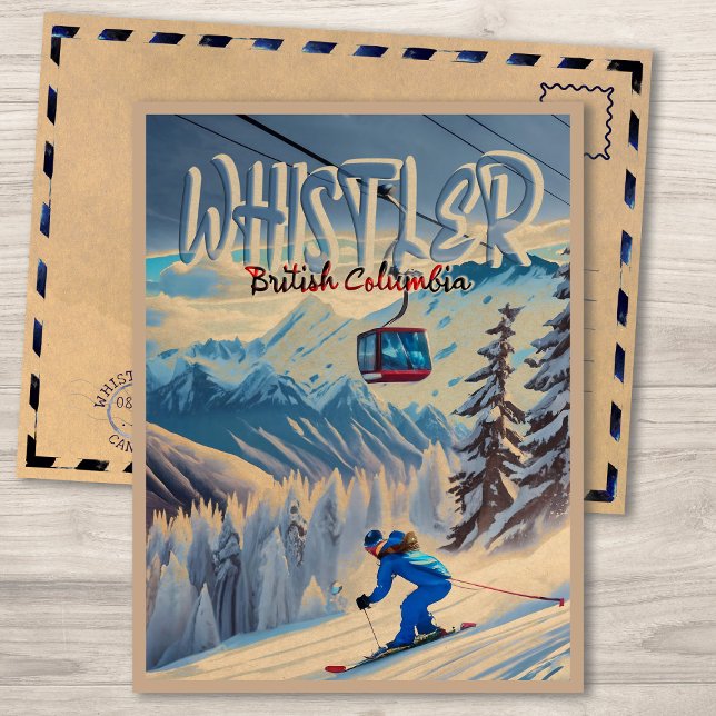 Postal Whistler Vancouver British Columbia Ski Canadá (Subido por el creador)