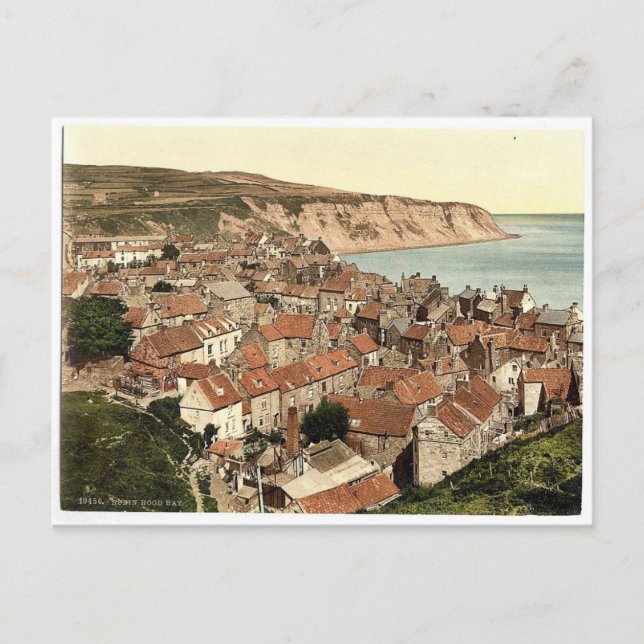 Postal Whitby, Robin Hood's Bay, Yorkshire, Inglaterra ra (Anverso)