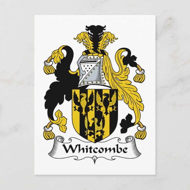 Postal Whitcombe Family Crest (Anverso)