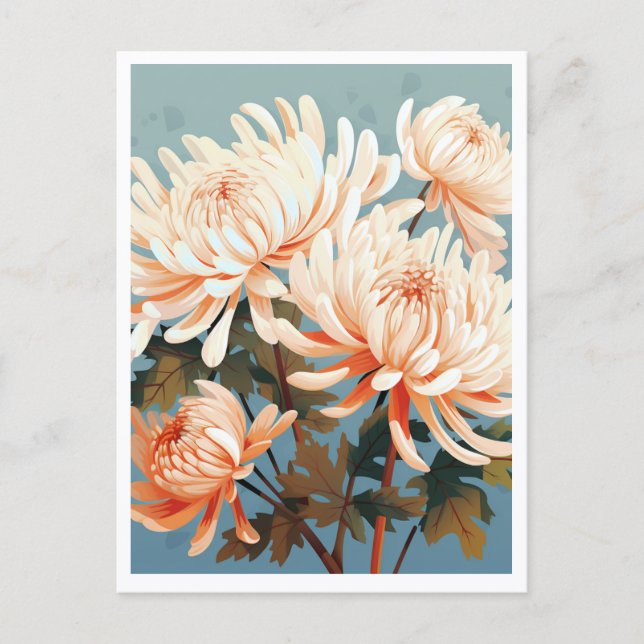 POSTAL WHITE FLOWERS #1 (Anverso)