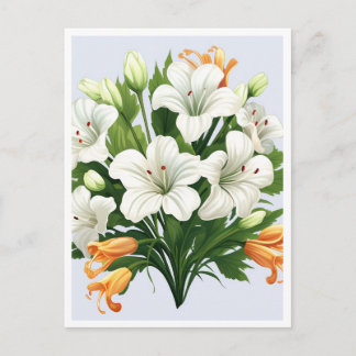 POSTAL WHITE FLOWERS #2