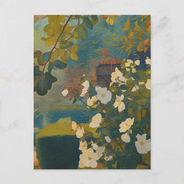 Postal White Garden (Anverso)