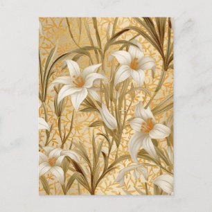 Postal White Lilies Chiyogami