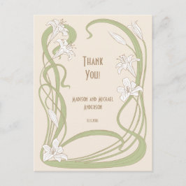 Postal White Lilies Gracias