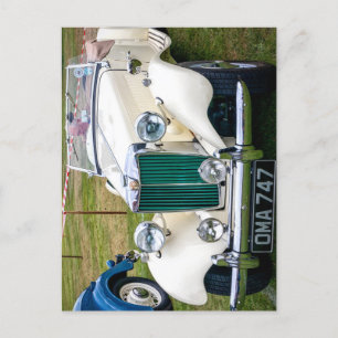 Postal White MG TD clásico de deportes británico Jigsaw P