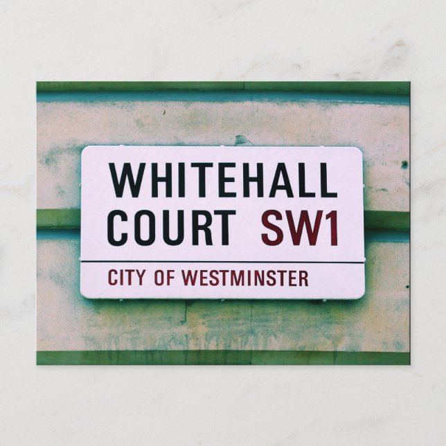 Postal Whitehall Court - Rótulo Westminster (Anverso)