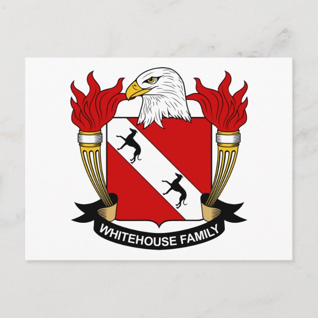 Postal Whitehouse Family Crest (Anverso)