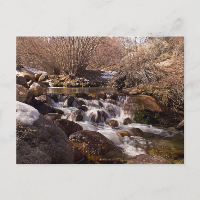 Postal Whitney Potrtal Waterfall, California Card (Anverso)