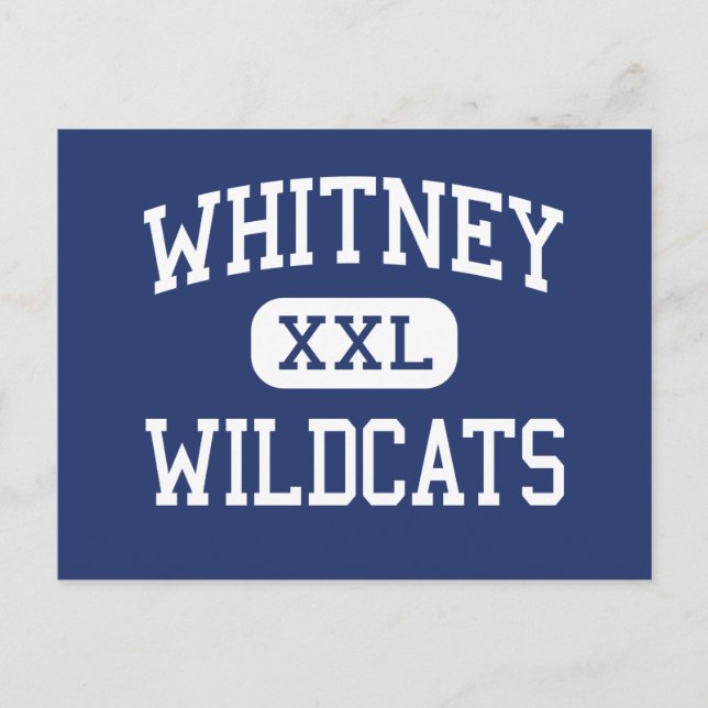 Postal Whitney - Wildcats - High School - Whitney Texas (Anverso)