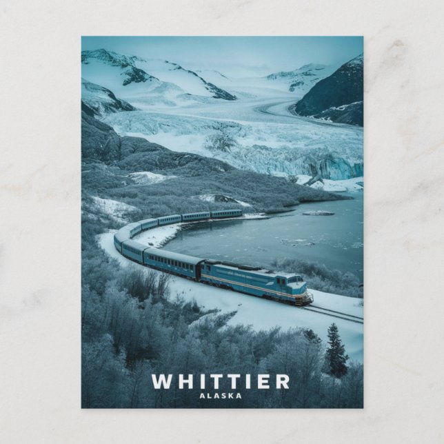 Postal Whittier, Alaska (Anverso)