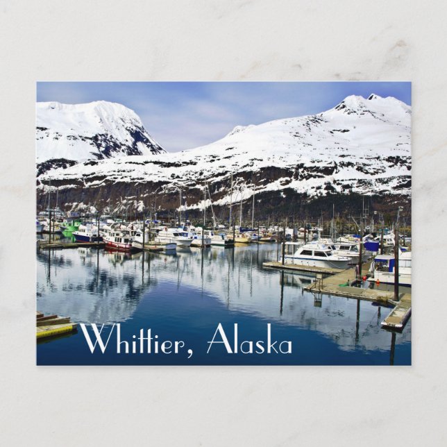 Postal Whittier, Alaska, EE.UU. (Anverso)